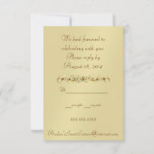 Dramatische Masquerade Rode RSVP Uitnodiging (Achterkant)