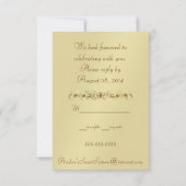 Dramatische Masquerade Rood RSVP Uitnodiging (Achterkant)