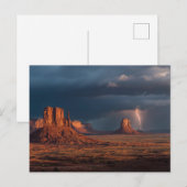 Dramatische Monument Valley Lightning Briefkaart (Voorkant / Achterkant)