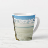 Dramatische Nordic Seascape Latrabjarg Cliffs Foto Latte Mok (Rechterhoek)