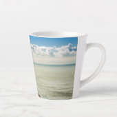 Dramatische Nordic Seascape Latrabjarg Cliffs Foto Latte Mok (Rechts)