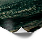 Dramatische oceaanlandschap perfect poster (Hoek)