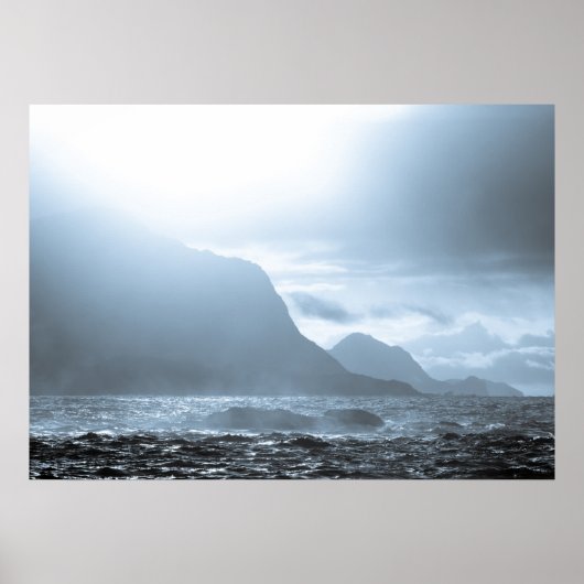 Dramatische oceaanlandschap poster (Voorkant)