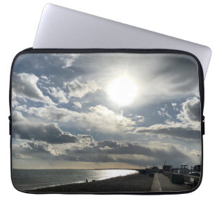 Dramatische oktober veeg over Hythe Bay Kent Laptop Sleeve