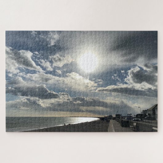 Dramatische oktober veeg over Hythe Bay Kent Legpuzzel (Horizontaal)