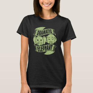 Dramatische olifant voor mannen Wilde Dier 2 T-shirt