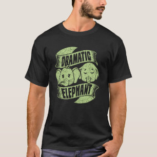Dramatische olifant voor mannen Wilde Dier 2 T-shirt