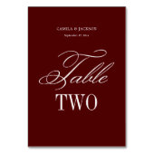 Dramatische Opera Bourgondië Bruiloft Kaart (Voorkant)