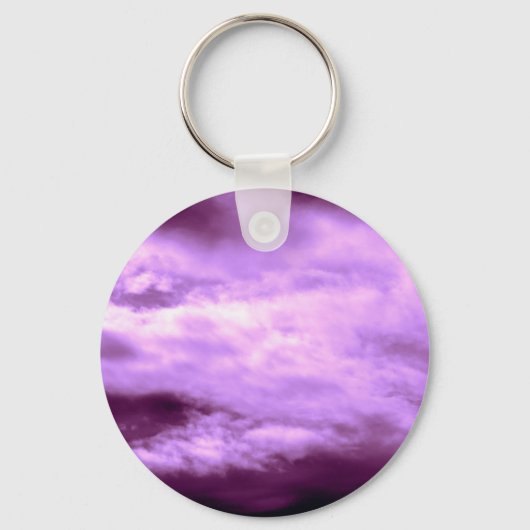 Dramatische Paarse hemel Sleutelhanger (Voorkant)