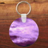 Dramatische Paarse hemel Sleutelhanger (Voorkant)