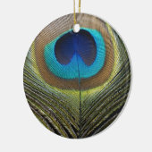 Dramatische Peacock-doether Keramisch Ornament (Links)