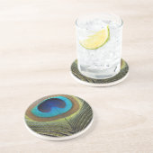 Dramatische Peacock-doether Zandsteen Onderzetter (Zijkant)