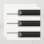 Dramatische Piano Keys Aangepaste Muziek Kaart (Voorkant / Achterkant)