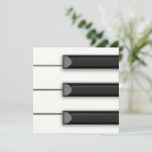 Dramatische Piano Keys Aangepaste Muziek Kaart (Staand voorkant)