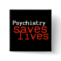 Dramatische Pro-Psychiatrische Button (Square)