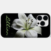 Dramatische Pure White Lily Case-Mate iPhone Case (Achterkant (horizontaal))