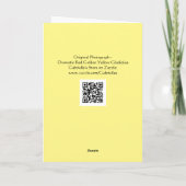 Dramatische Red Gold Gladiolus Flowers Art Note Ka Kaart (Achterkant)