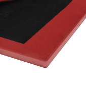 Dramatische rode en zwarte Spaanse peper Snijplank (Hoek)