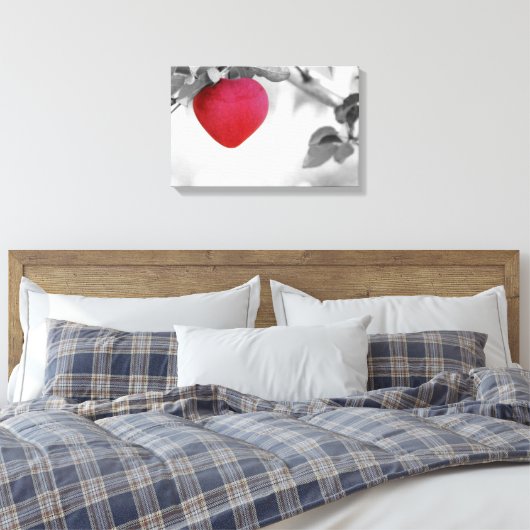 Dramatische rode kever, Apple Canvas Afdruk (Insitu (Slaapkamer))