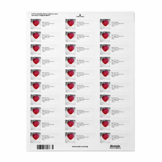 Dramatische rode kever, Apple Etiket (Full Sheet)