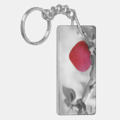 Dramatische rode kever, Apple Sleutelhanger (Voorkant Links)
