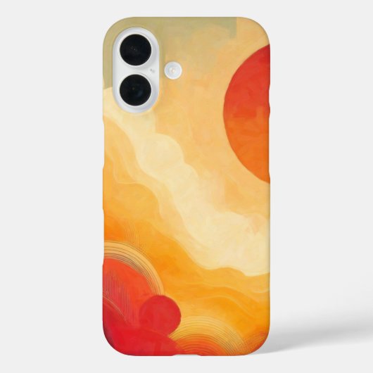 Dramatische rode zon schilderij Case-Mate iPhone case (Achterkant)