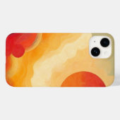 Dramatische rode zon schilderij Case-Mate iPhone case (Achterkant (horizontaal))