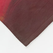Dramatische rode zon schilderij fleece deken (Hoek)