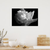 Dramatische Roos afdrukken Poster (Keuken)