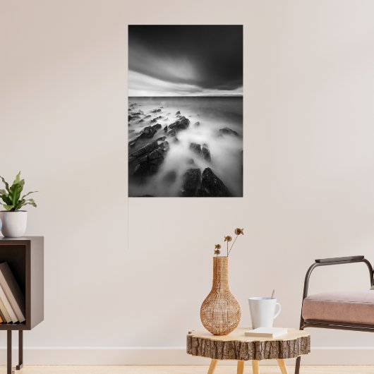 Dramatische rotsachtige kust poster (Woonkamer 3)