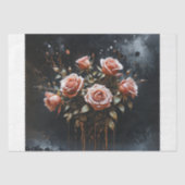 Dramatische rozen in bloei decoupage tissuepapier (Voorkant)