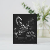 Dramatische schaakstrijd - Ridder vs. Paard (Staand voorkant)