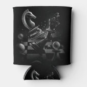 Dramatische schaakstrijd - Ridder vs. Paard Blikjeskoeler (Voorkant)