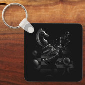 Dramatische schaakstrijd - Ridder vs. Paard Sleutelhanger (Voorkant)