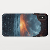 Dramatische Seascape Phone Hoesje - Cave Sunset Ui (Achterkant (horizontaal))