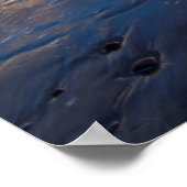 Dramatische seizoenscape, zonsondergang, CA Poster (Hoek)