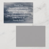 Dramatische Sky Storm Clouds Hartelijk dank Notitiekaartje (Voorkant / Achterkant)