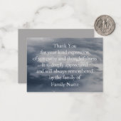 Dramatische Sky Storm Clouds Hartelijk dank Notitiekaartje (Voorkant / Achterkant in situ)