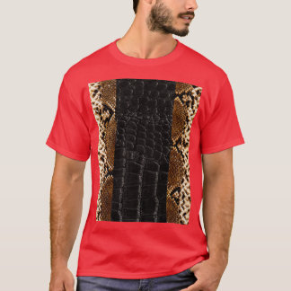 Dramatische slangen Fotoontwerp Mode textuur T-shirt
