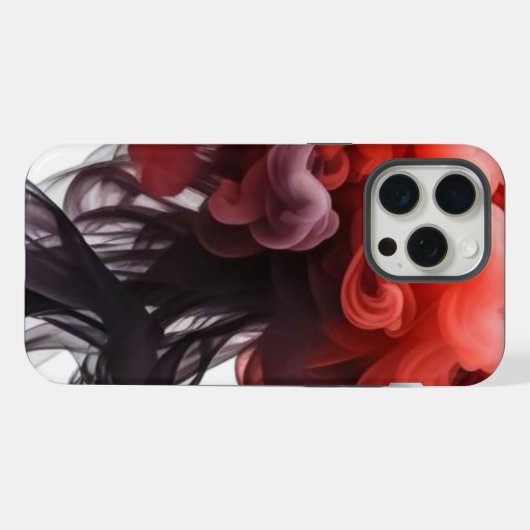 Dramatische Smoke Swirl Art – Telefoonhoes iPhone Hoesje (Achterkant horizontaal)