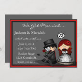 Dramatische Stage Elopement / Aankondiging van ont (Voorkant / Achterkant)