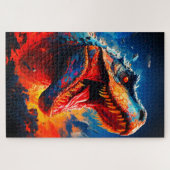 Dramatische T-Rex Brul Legpuzzel (Horizontaal)