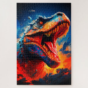 Dramatische T-Rex Brul Legpuzzel