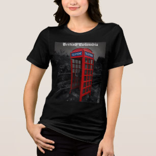 Dramatische Telefooncel Fotografie Reis Stedelijk  Tri-Blend Shirt
