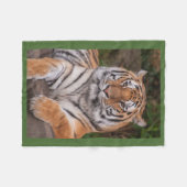 Dramatische Tiger Fleece Blanket Deken (Voorkant (Horizontaal))