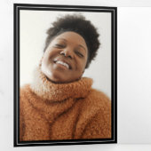 Dramatische tijdschrift Style Graduparty Drieluik Uitnodiging (Binnenzijde eerst)