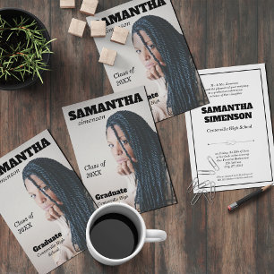 Dramatische tijdschrift Style Graduparty Kaart