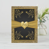 Dramatische uitnodiging voor een troebel huwelijk (Staand voorkant)