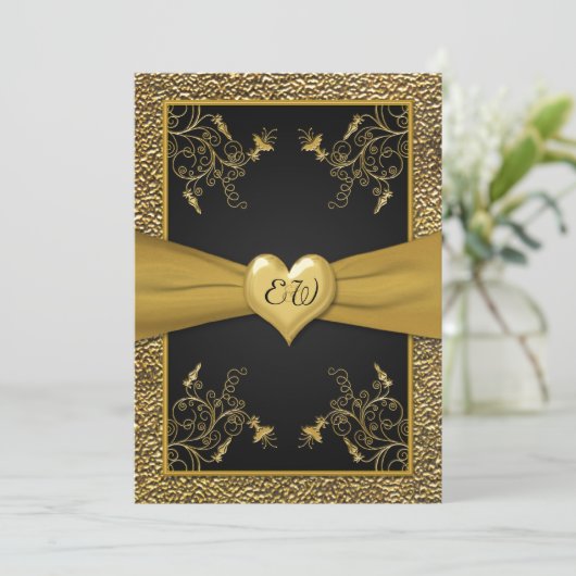 Dramatische uitnodiging voor een troebel huwelijk (Staand voorkant)