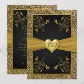 Dramatische uitnodiging voor een troebel huwelijk (Voorkant / Achterkant)